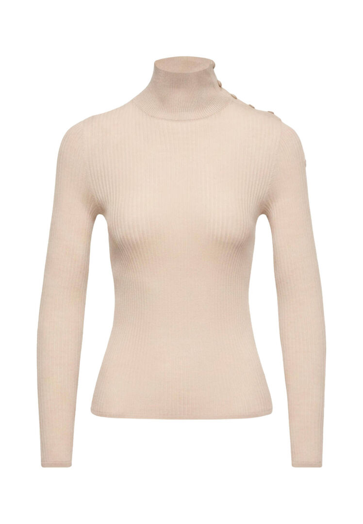 Moncler Damen Offwhite Pullover Aus Wolle, Gr. M
