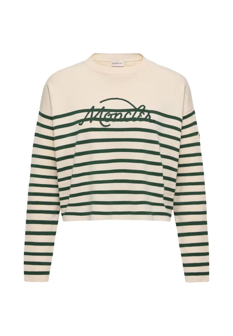 Moncler Damen Offwhite Pullover, Gr. M