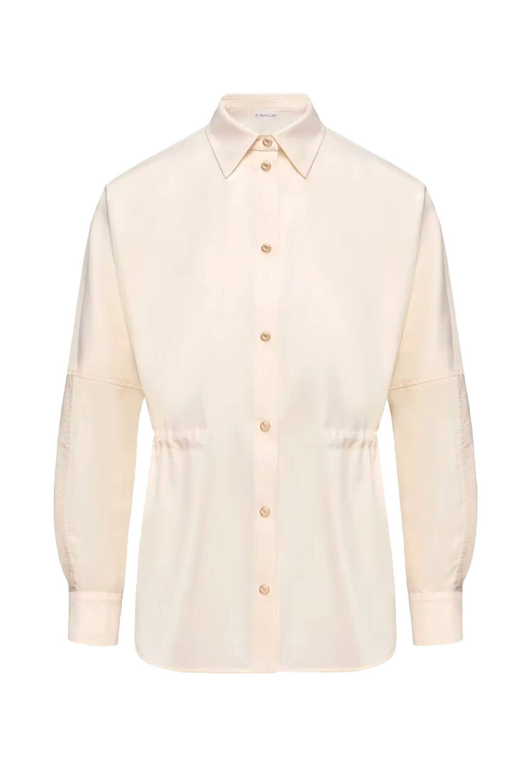 Moncler Langarmhemd Aus Wolle für Damen in Weiss in Größe: 42 - Bild 3