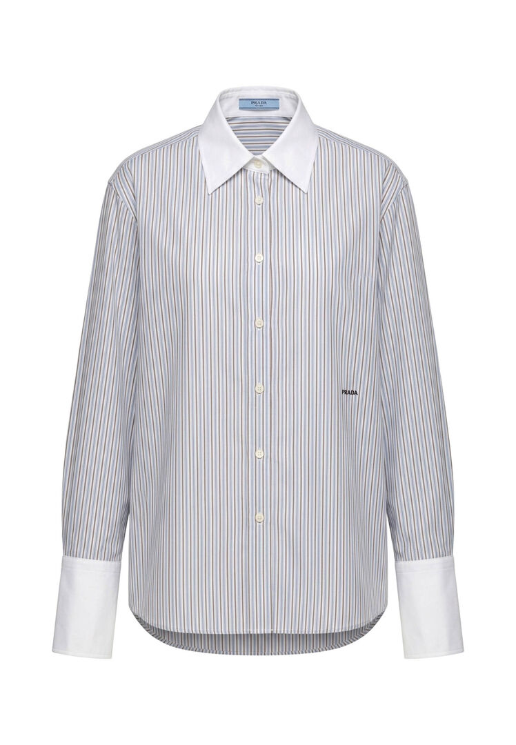 Prada Striped Cotton Shirt - Bild 3