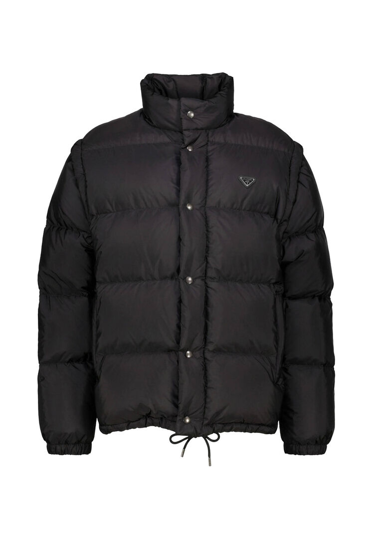 Prada Herren Schwarz Daunenjacke Re-Nylon, Gr. L - Bild 1