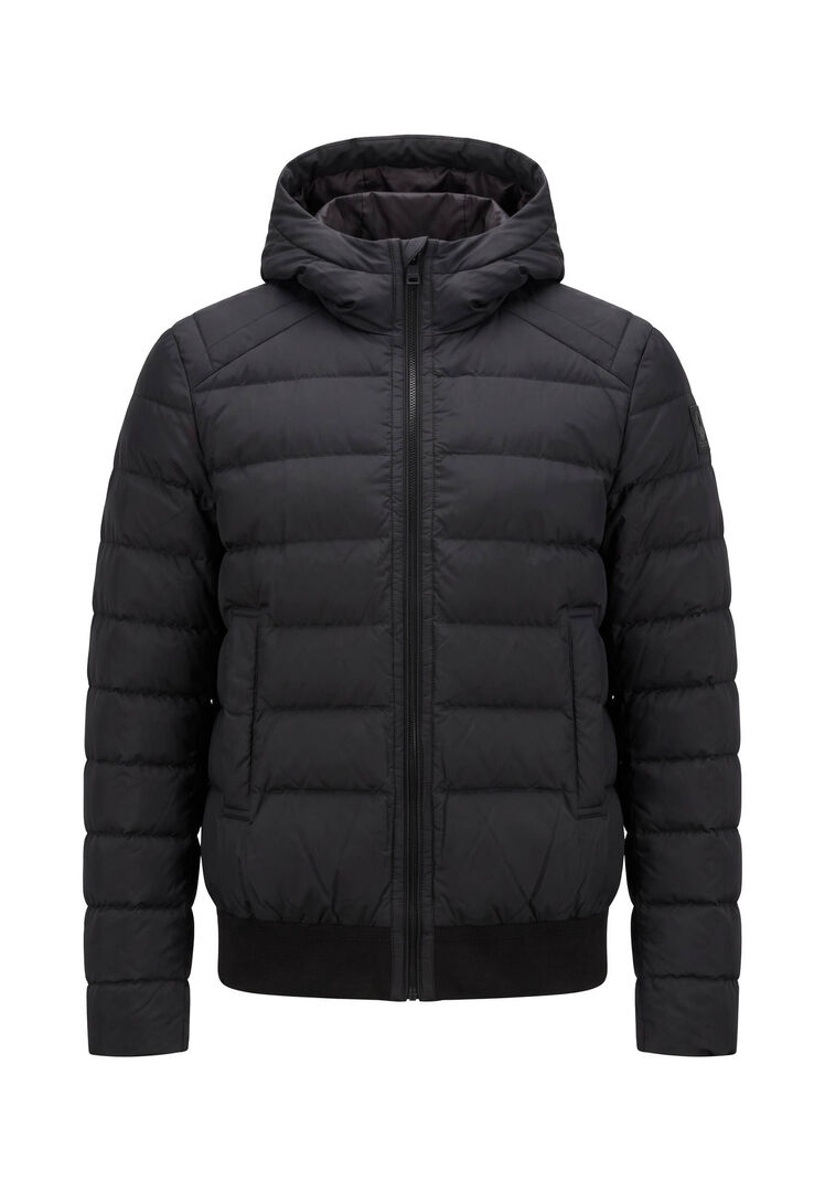 Belstaff Herren Schwarz Daunenjacke Compact, Gr. Xl