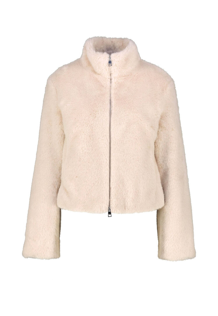 Marc Cain Damen Grau Teddyjacke, Gr. 38