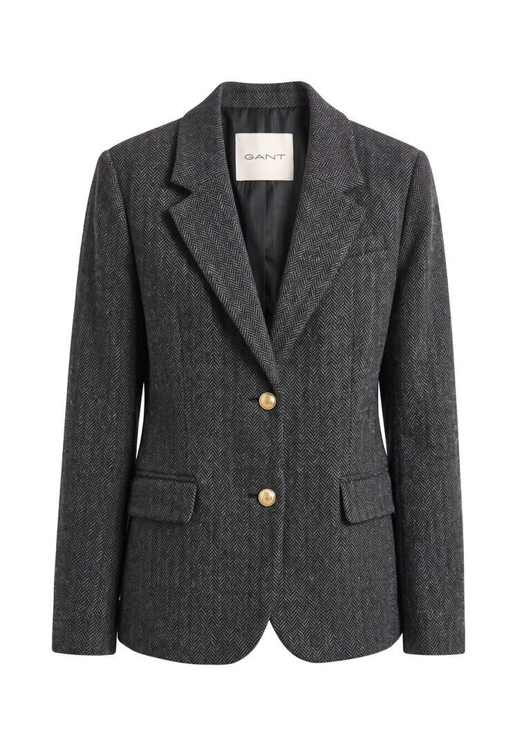 Gant Herringbone Slim-Fit Single-Breasted Blazer - Bild 3