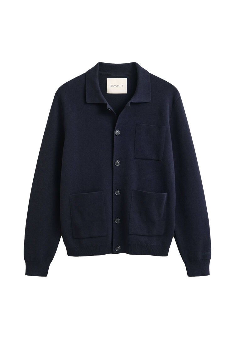 Gant Herren Marine Strickjacke Aus Baumwolle, Gr. Xl