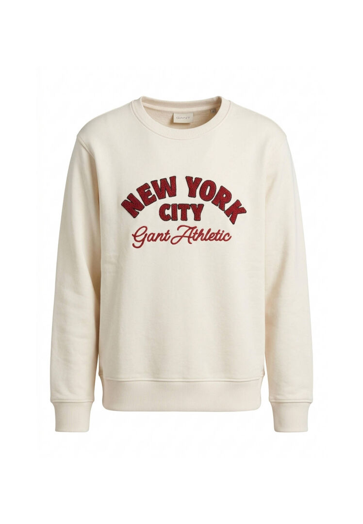 Gant Herren Creme Sweatshirt Aus Baumwolle, Gr. S