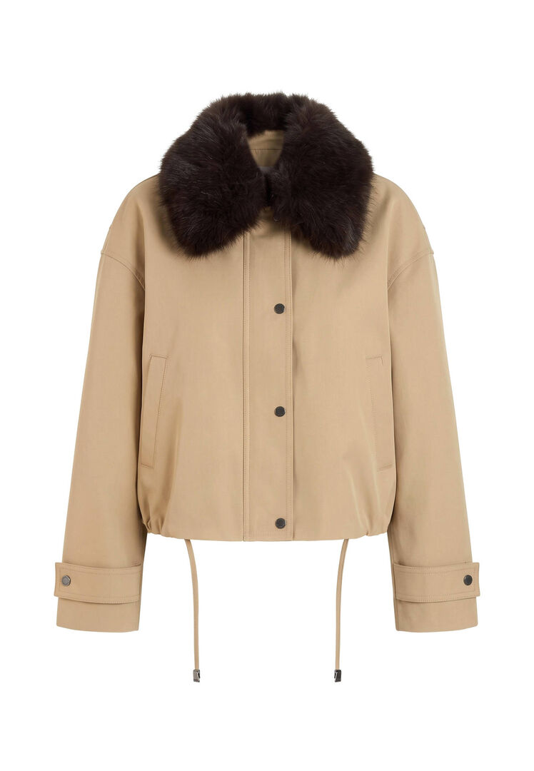 Tommy Hilfiger Damen Camel Jacke, Gr. S