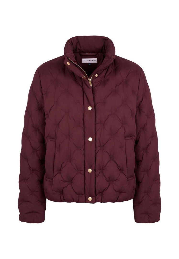 Tommy Hilfiger Damen Bordeaux Daunenjacke, Gr. M