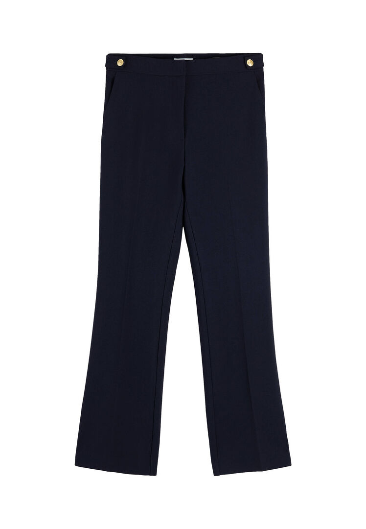 Tommy Hilfiger Damen Weite Hosen Blau Gr. 42 - Bild 3