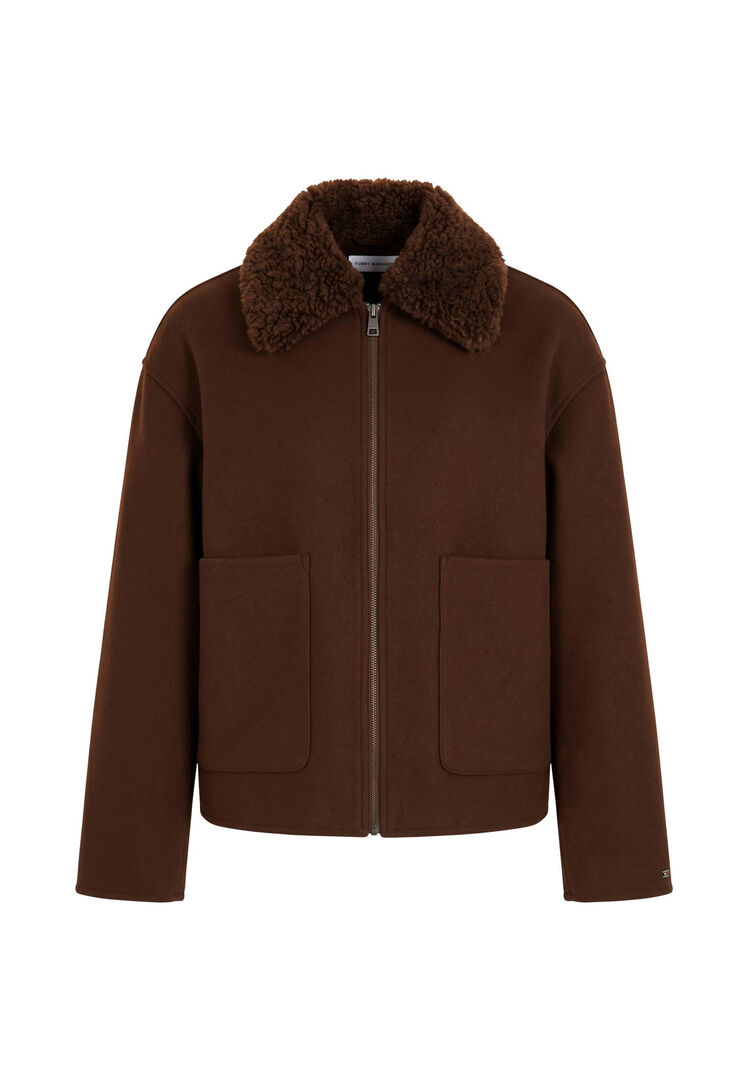 Tommy Hilfiger Damen Braun Jacke, Gr. Xl