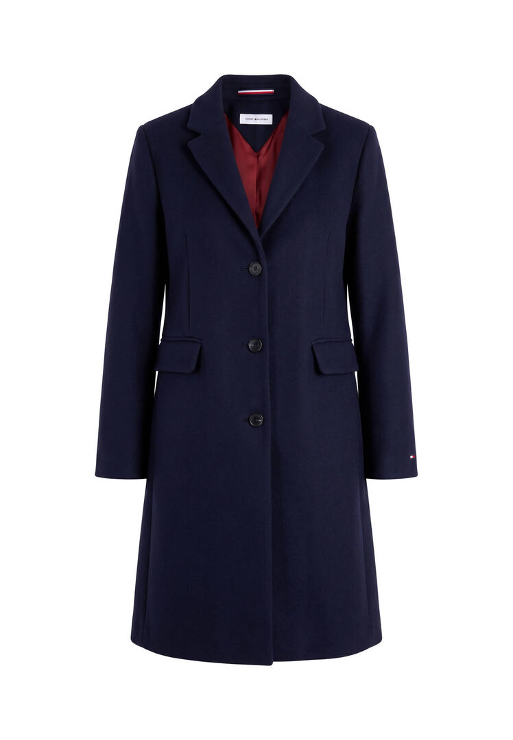 Tommy Hilfiger Damen Dunkelblau Mantel, Gr. 40