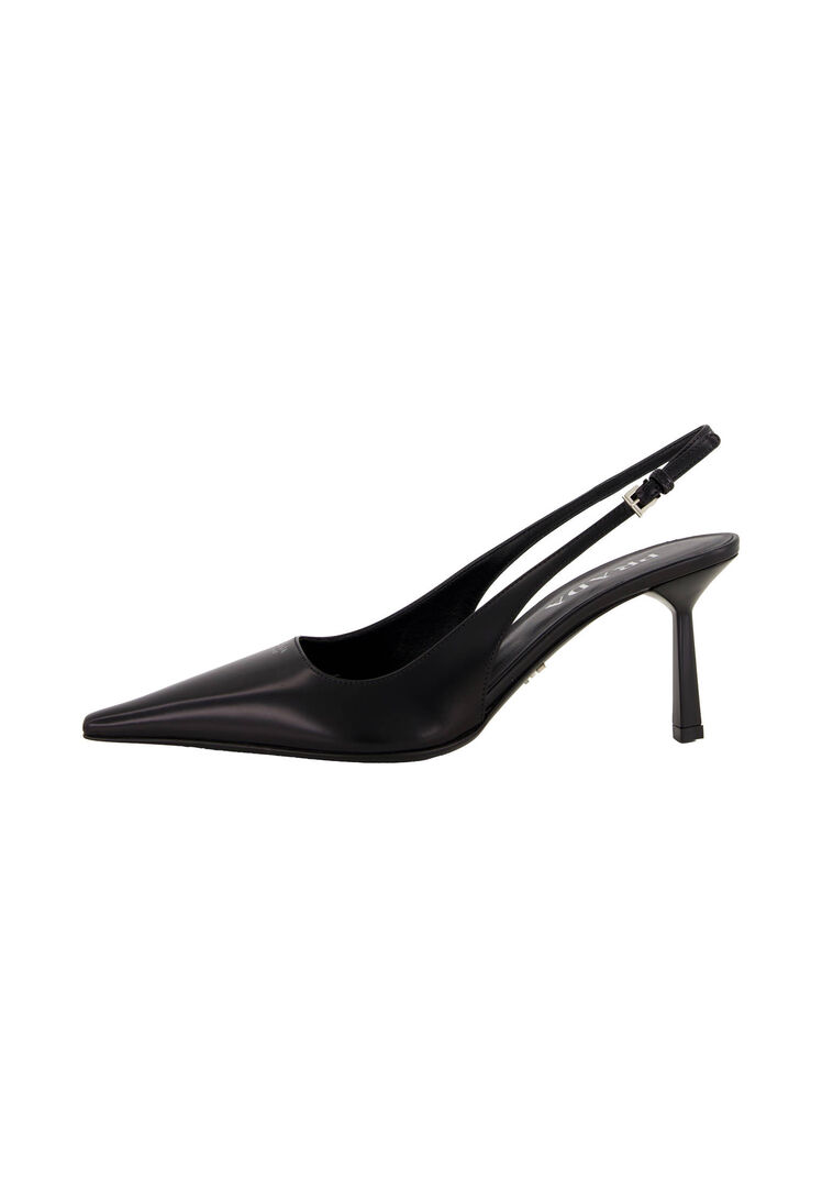 PRADA CALZATURE | Black brushed leather slingback pumps | female | 39 - Bild 3