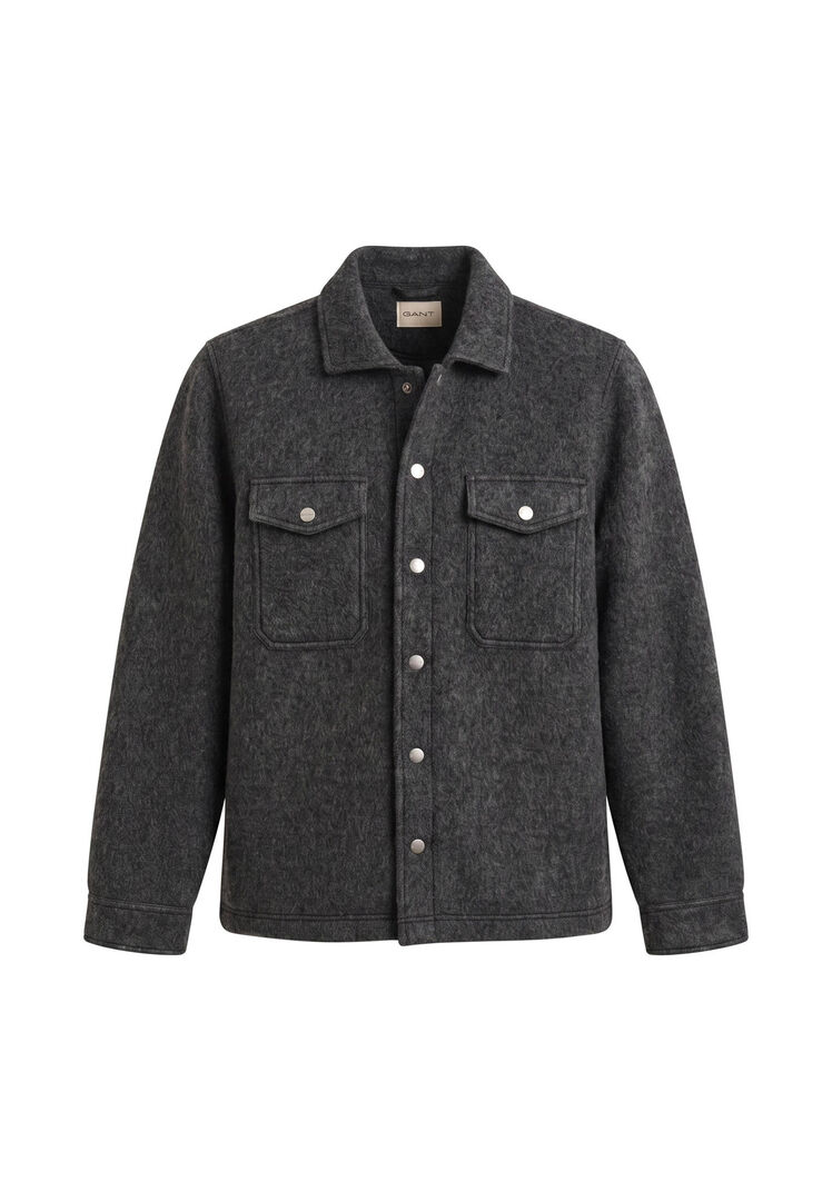 Gant Herren Anthrazit Hemd Aus Fleece, Gr. M