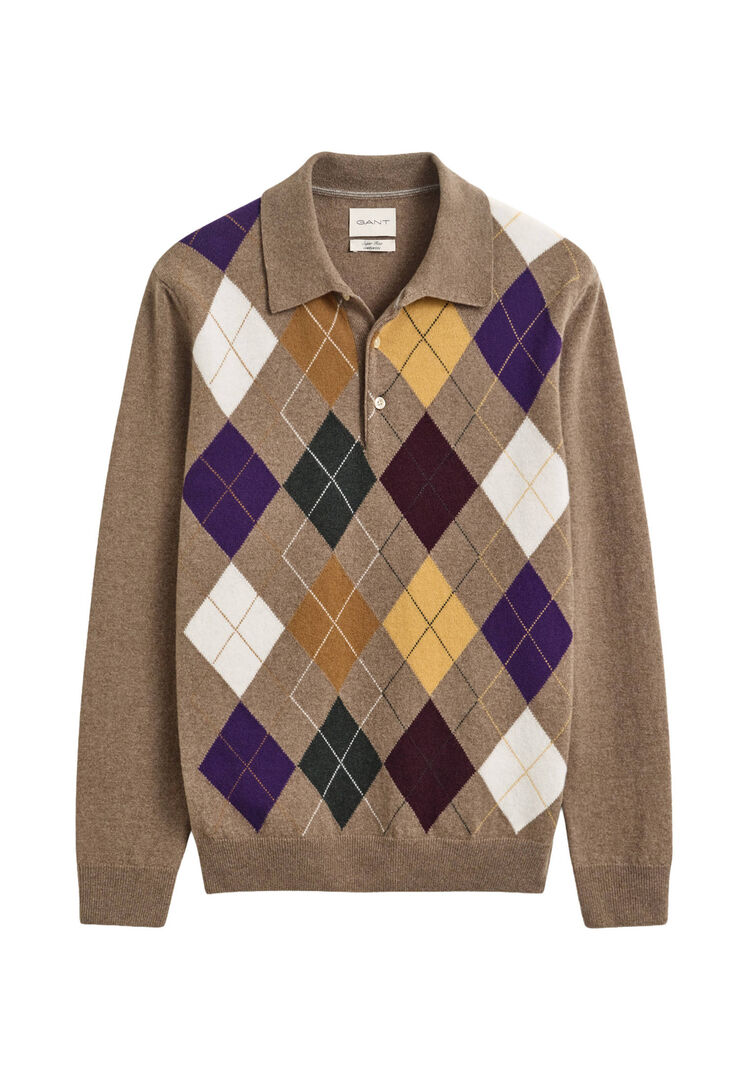 Gant Herren Braun Pullover Aus Wolle, Gr. Xxl