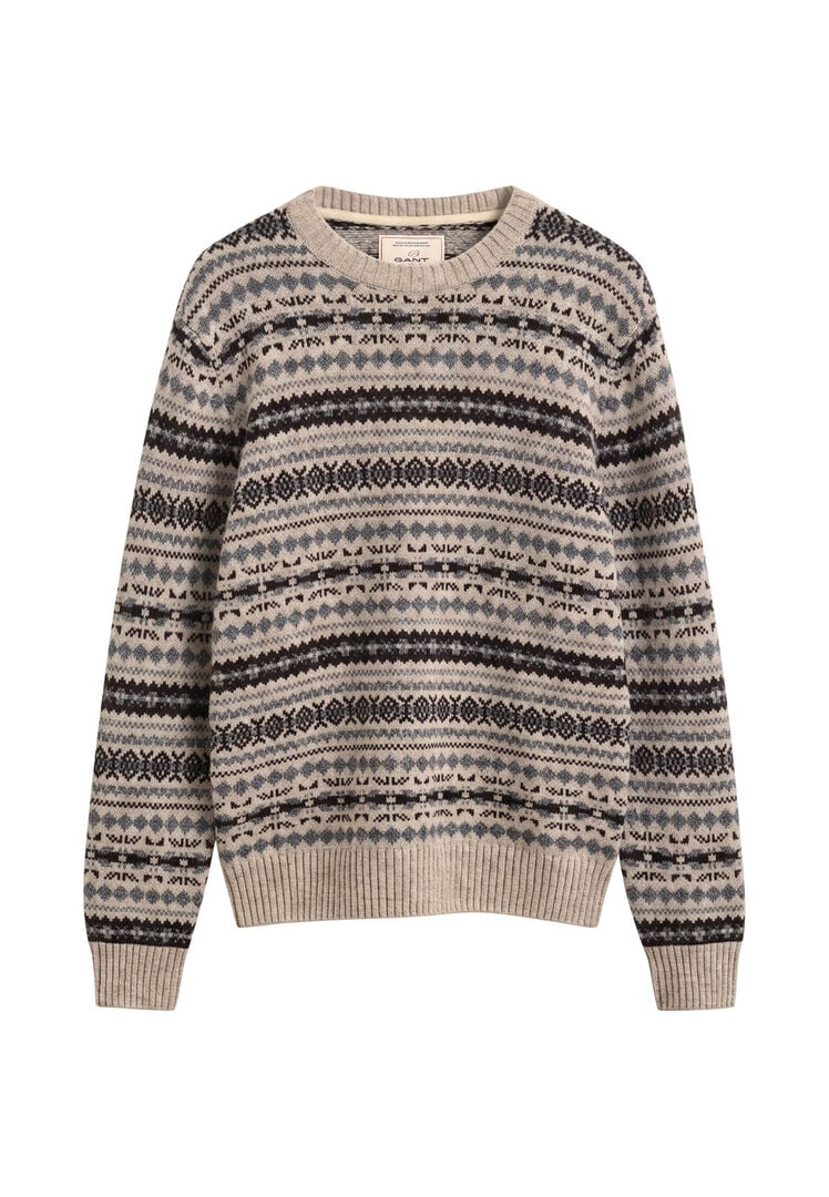 Gant Herren Beige Pullover Aus Wolle, Gr. Xxl