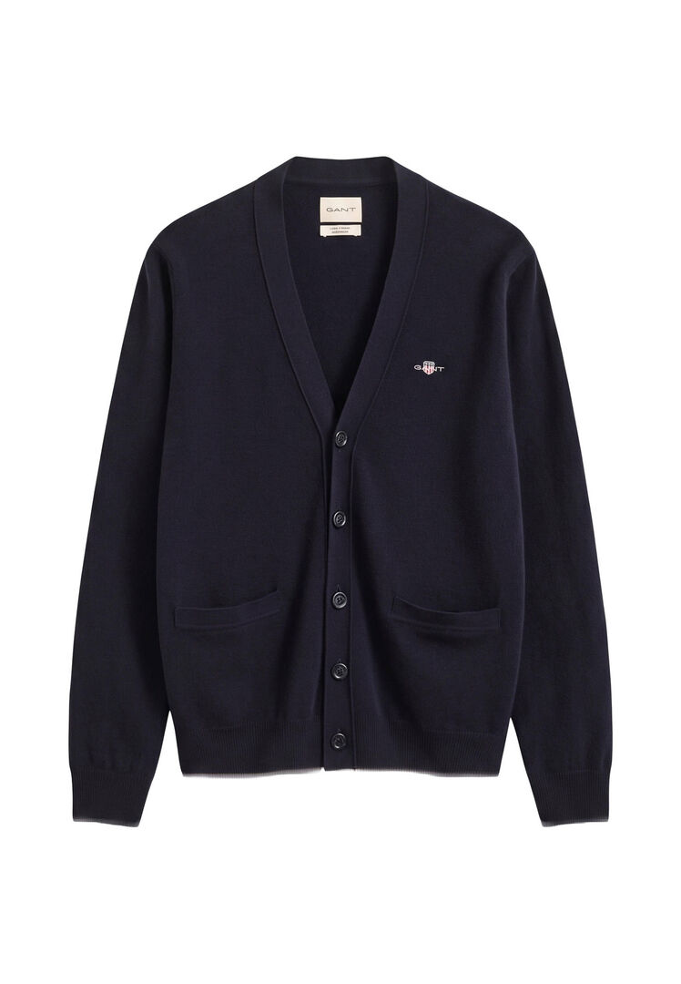 Gant Herren Marine Strickjacke Aus Wolle, Gr. Xxl