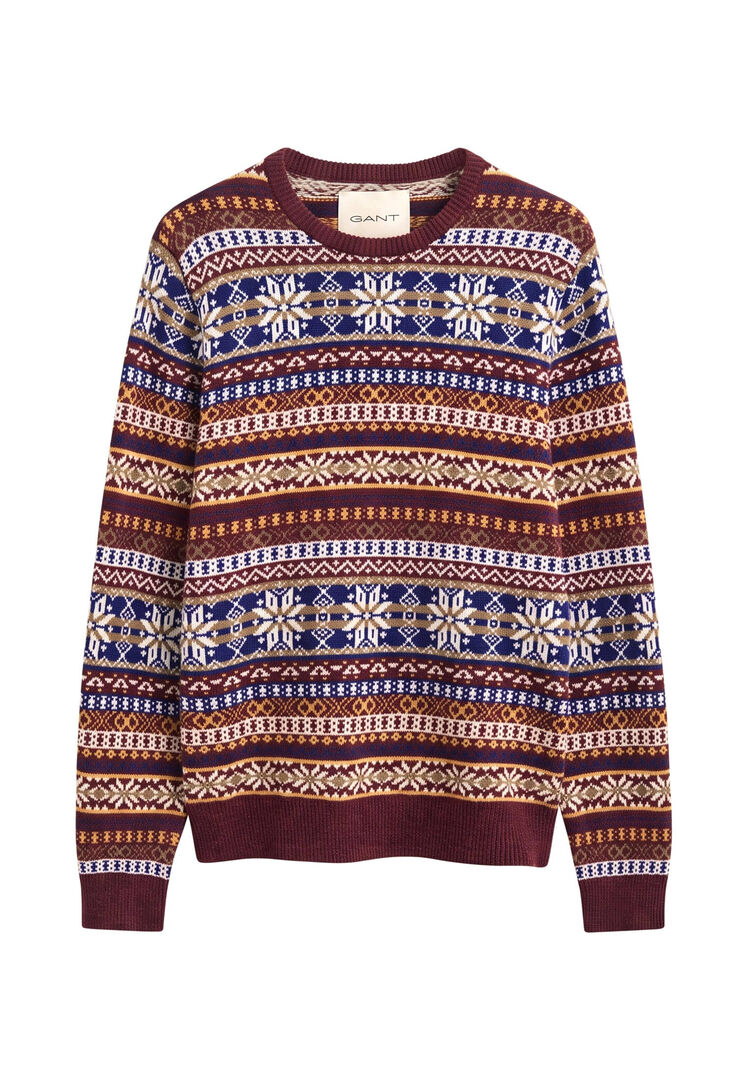 Gant Herren Cherryred Pullover Aus Wollmischung, Gr. Xl