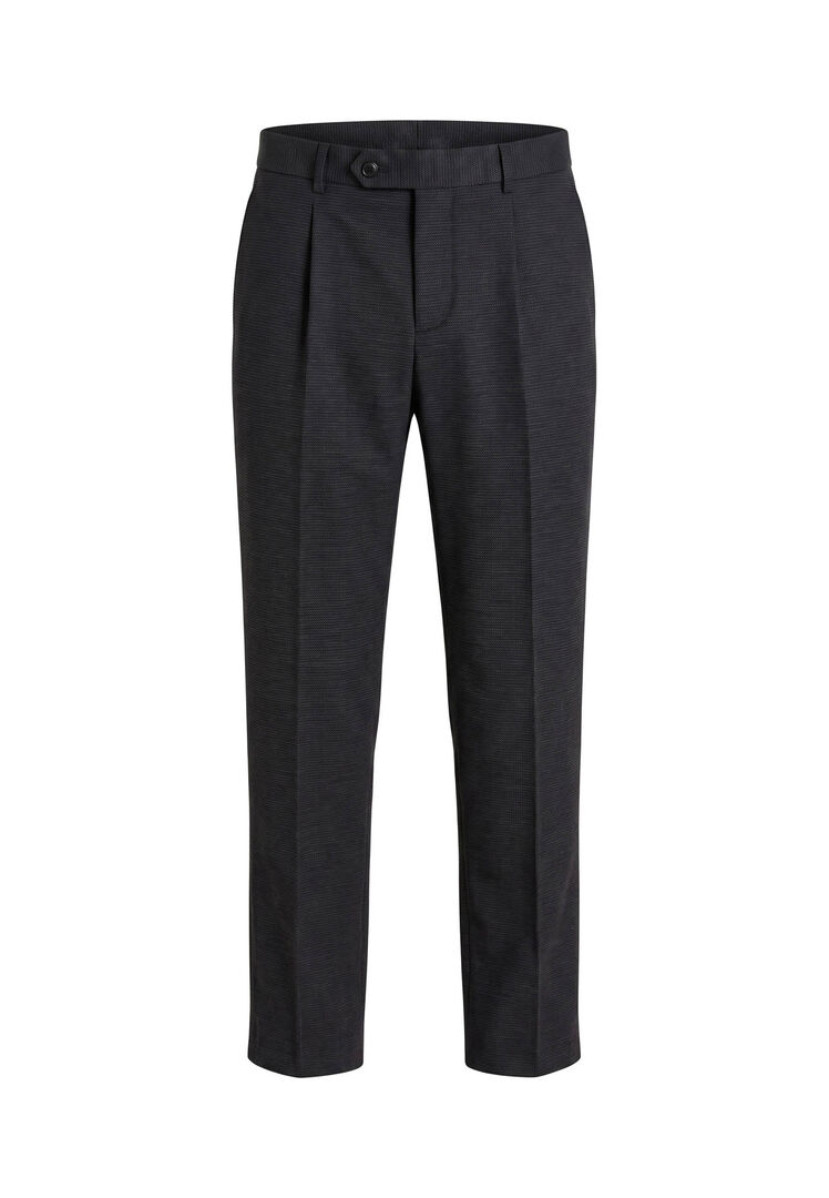 Tommy Hilfiger Herren Anthrazit Hose New York Label Tapered, Gr. 33/34