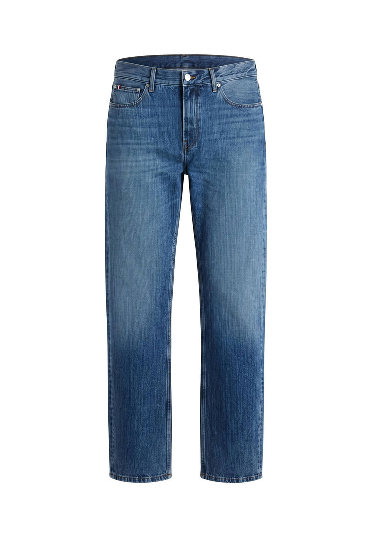 Tommy Hilfiger Herren Blau Jeans Dover Regular Fit, Gr. 34/34