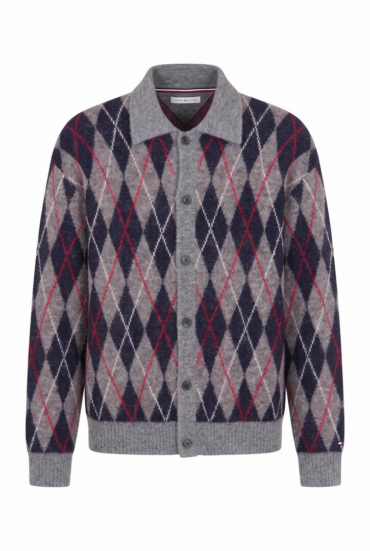 Tommy Hilfiger Herren Dunkelgrau Strickjacken & Cardigans, Grau, Gr. L - Bild 2