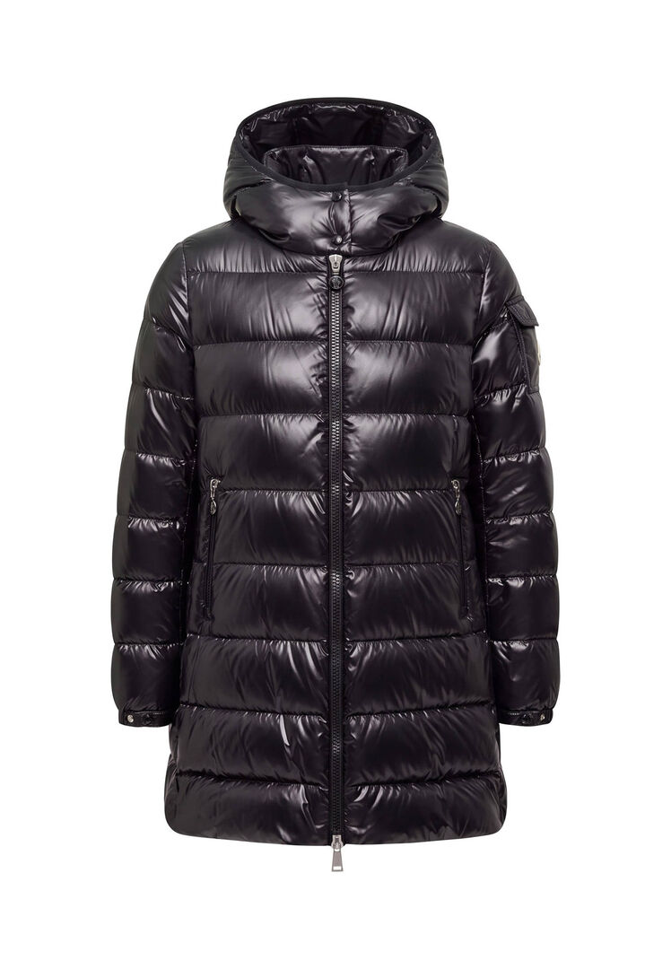 Moncler Damen Schwarz Daunenmantel Courcelles, Gr. 40