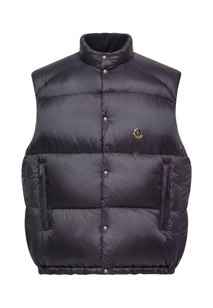 Moncler Herren Marine Daunenweste Tibb, Gr. 1