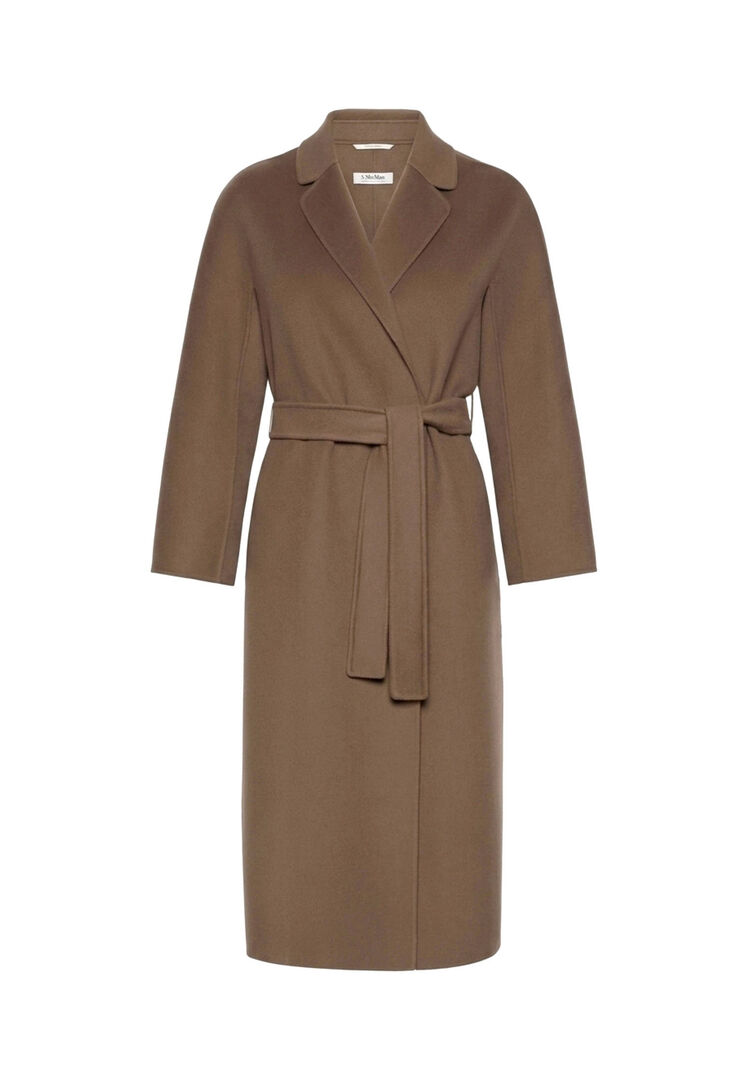 'S Max Mara Damen Taupe Mantel Poldo, Gr. 36