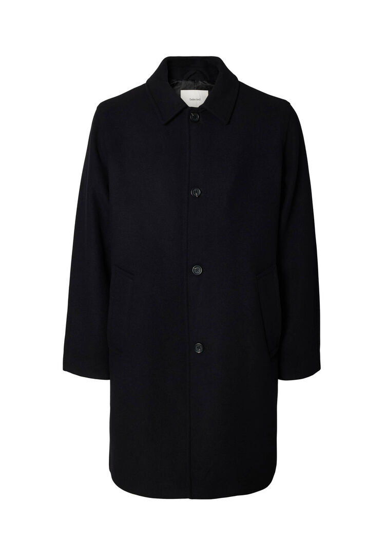 Selected Homme Herren Schwarz Mantel Slmronnie, Gr. Xl