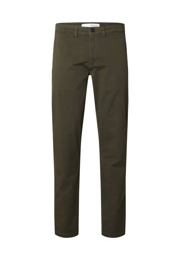Selected Homme Herren Oliv Chinohose 175 Flex New Miles, Gr. 32/34 - Bild 1