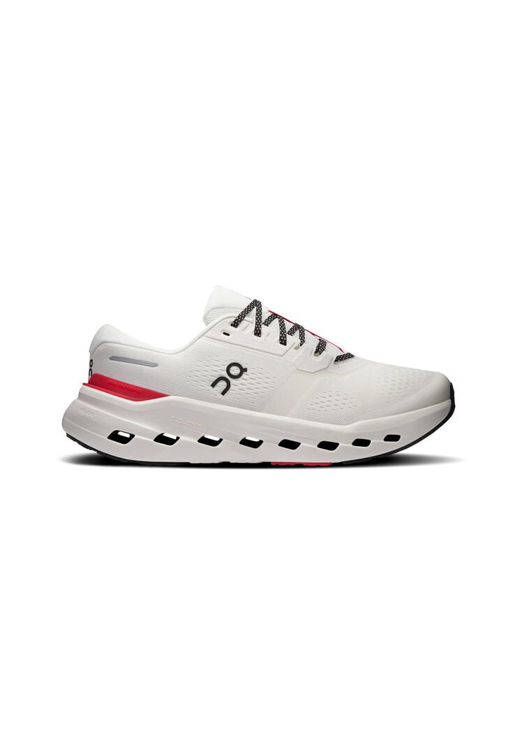 On Herren Weiss / Rot Laufschuhe Cloudrunner 3, Gr. 41Eu