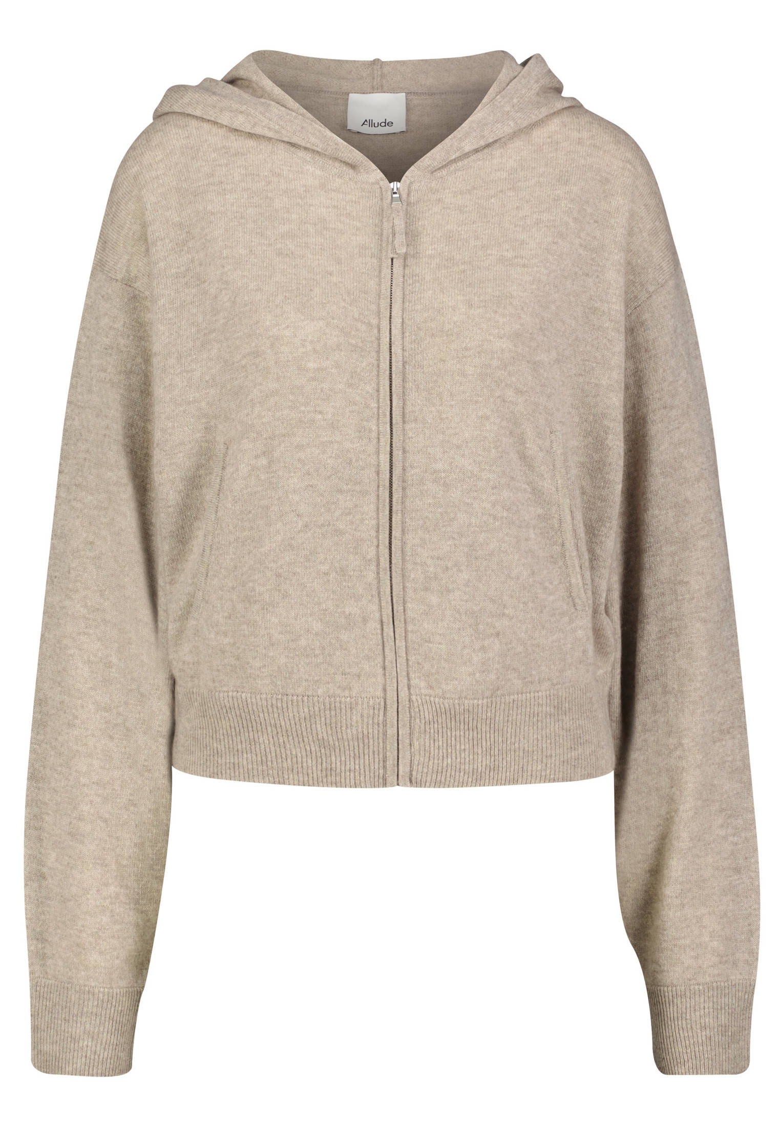 Allude Herren Strickjacke aus Wolle und Kaschmir in braun kaufen