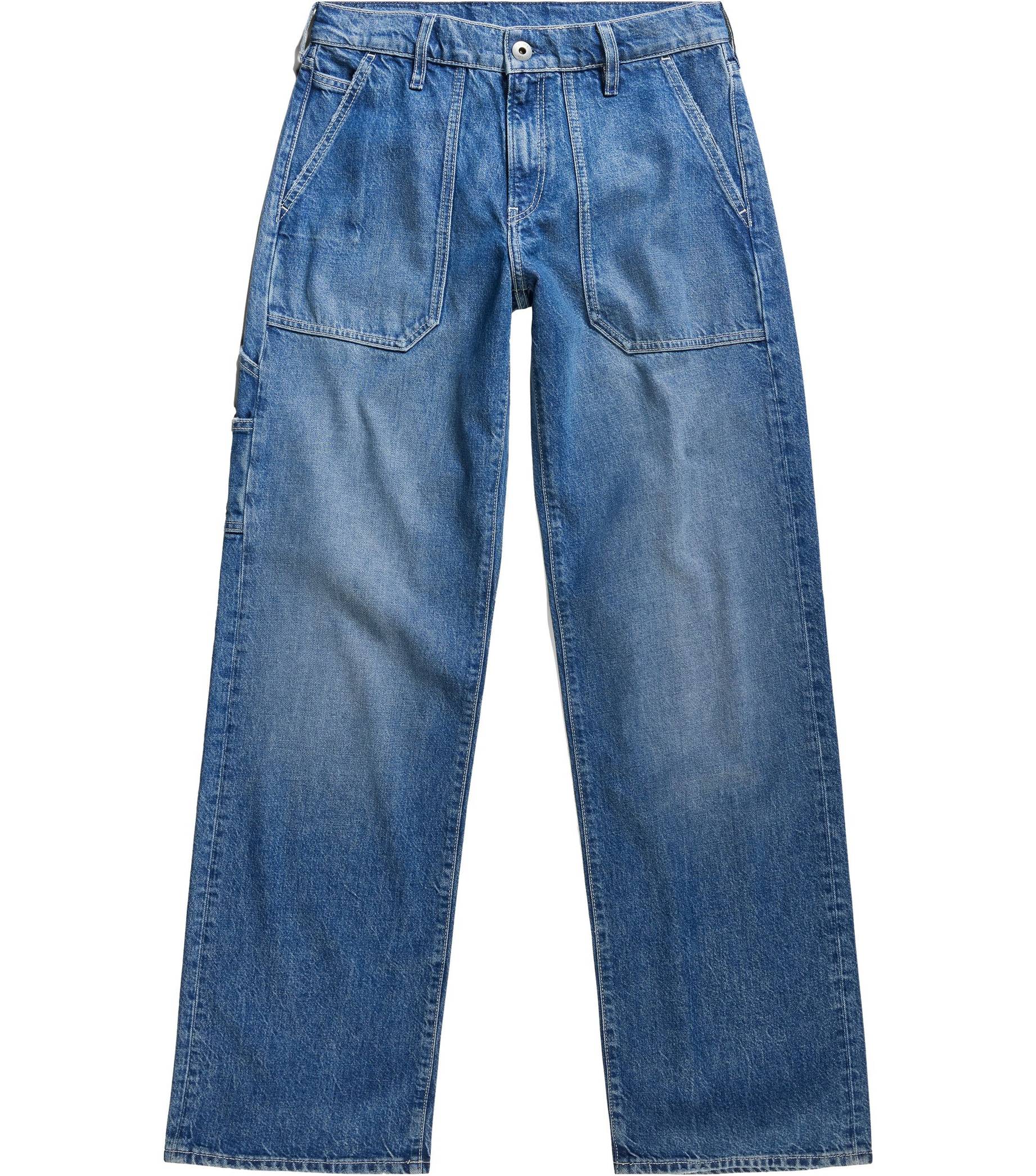 G-STAR JUDEE CARPENTER LOOSE - Wijde jeans - faded cliffside blue/blauw denim/bluedenim