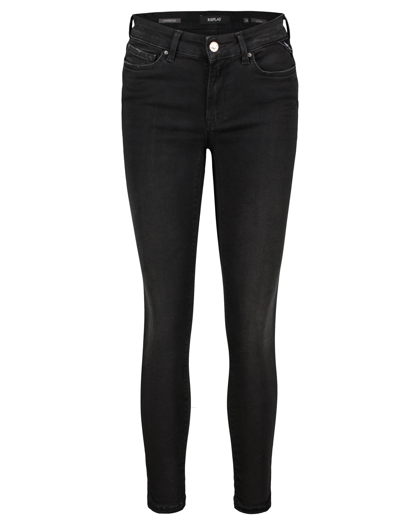 Replay Damen Jeans 'Sharljn' - High Waist Slim Flare Fit, Stretch-Denim, Mittlere Taille, Ausgestellt