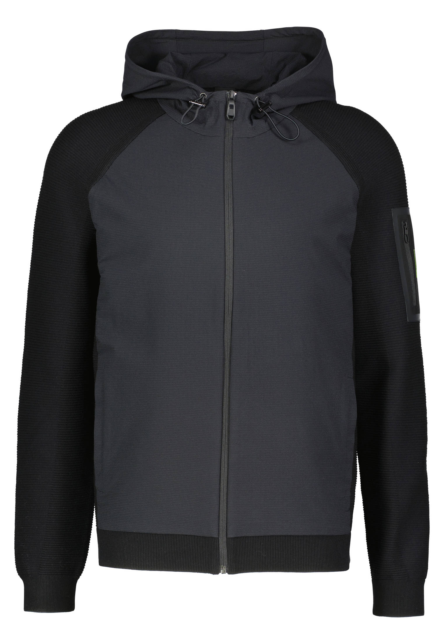 BOSS Herren Strickjacke mit Kapuze K_URBAN COMMUTER HYBRID in