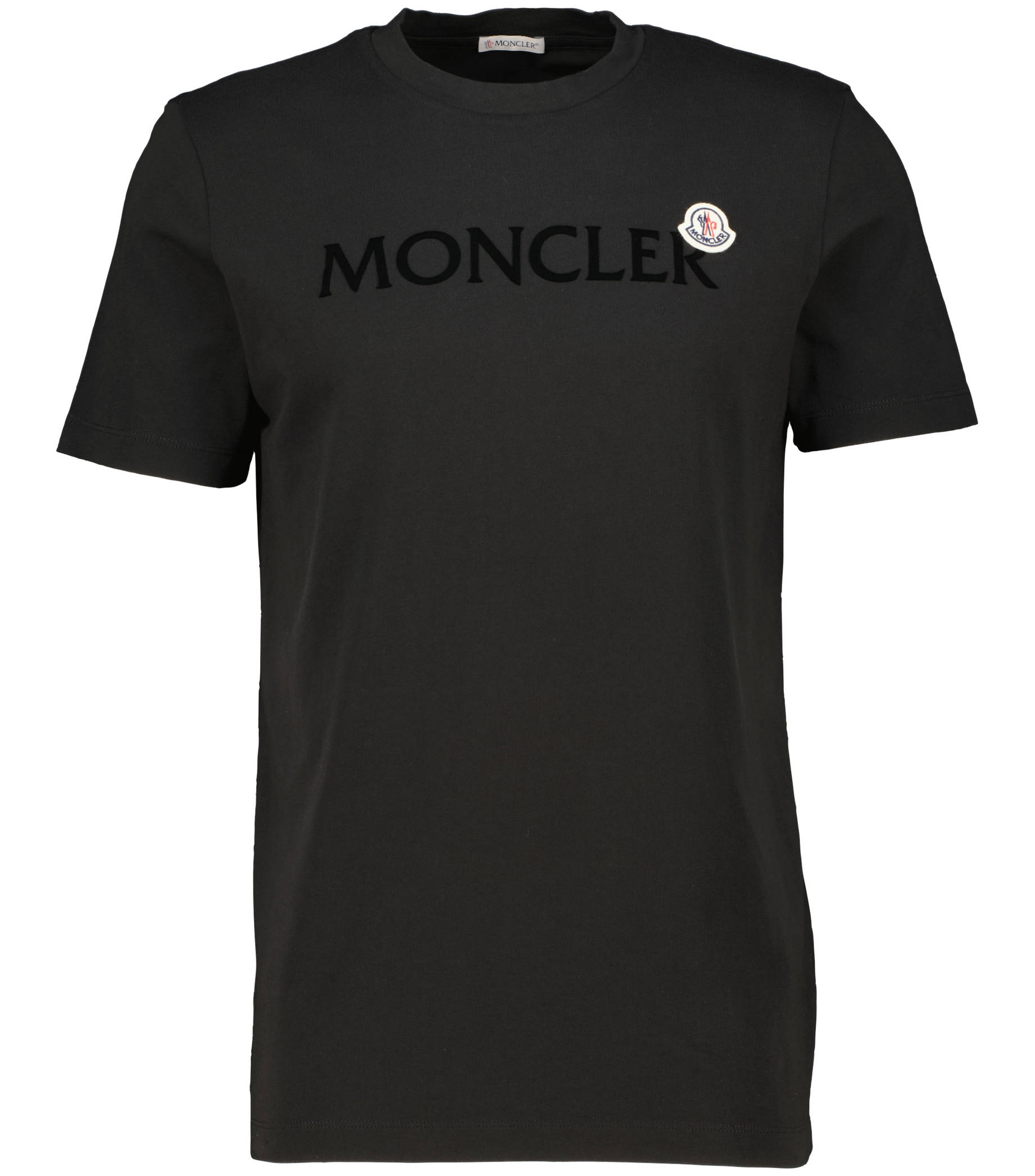 MONCLER ブラック ロゴ Tシャツ ブラック Tシャツ : トップ＆Tシャツ 向けの レディース | モンクレール