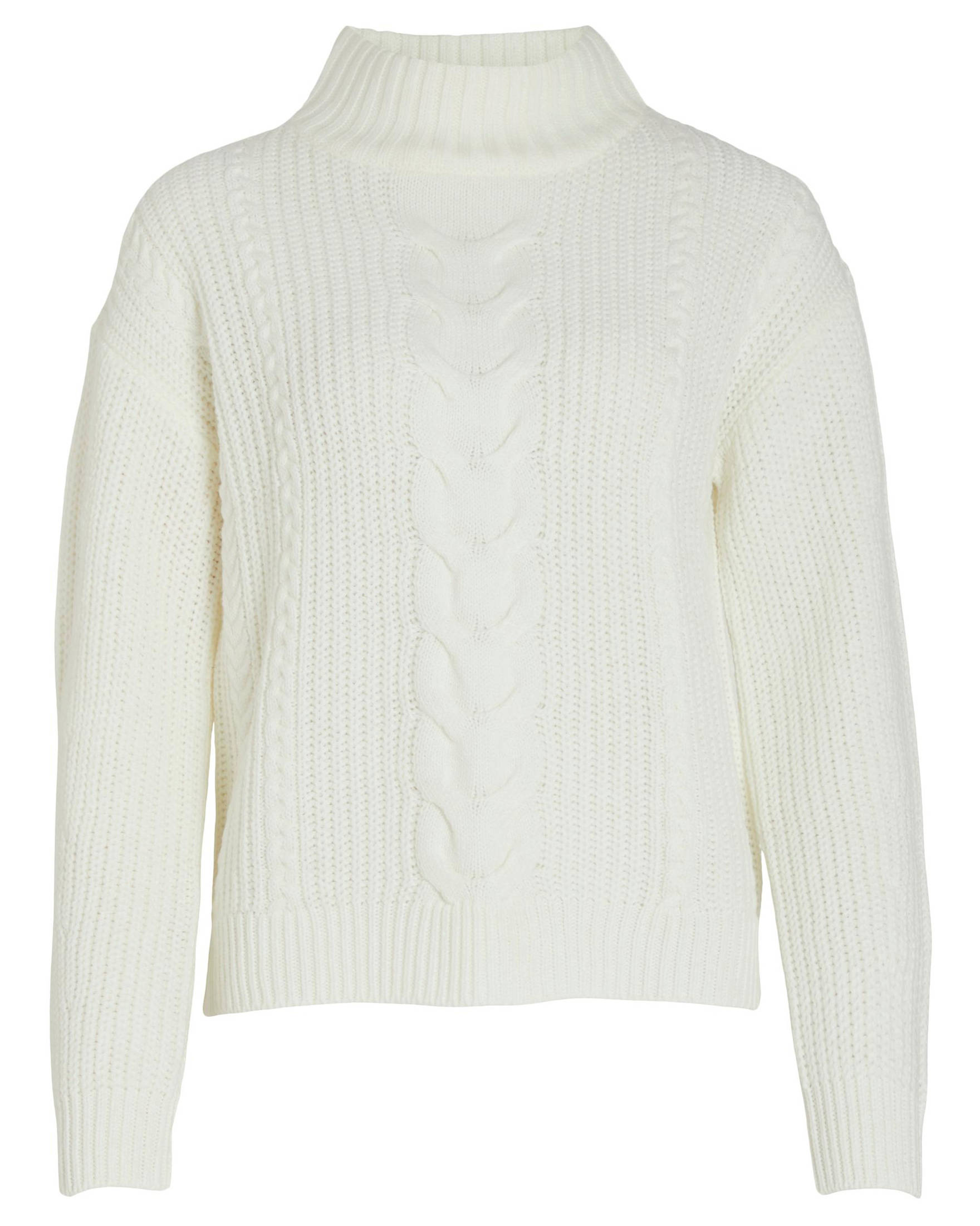 Vila Damen Strickpullover Mit Hohem Kragen – Weicher, Dehnbarer Stoff, überschnittene Ärmel
