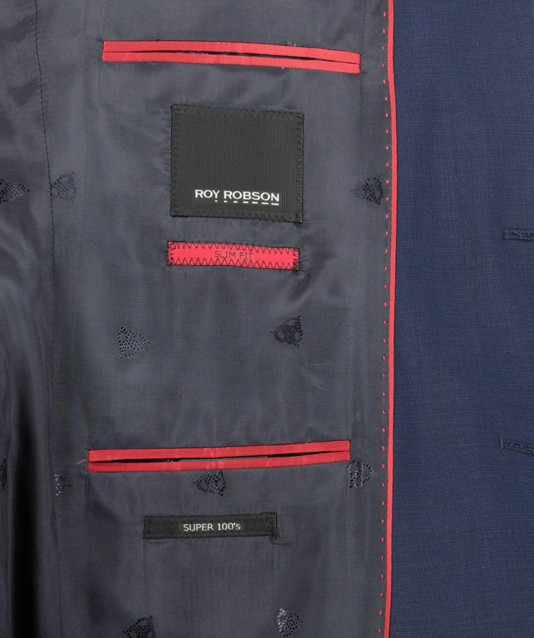 Roy Robson Herren Anzug Slim Fit 2-teilig aus Schurwolle Super'100 Business Roy Robson Herren Anzug Slim Fit 2-teilig aus Schurwolle Super'100 Business