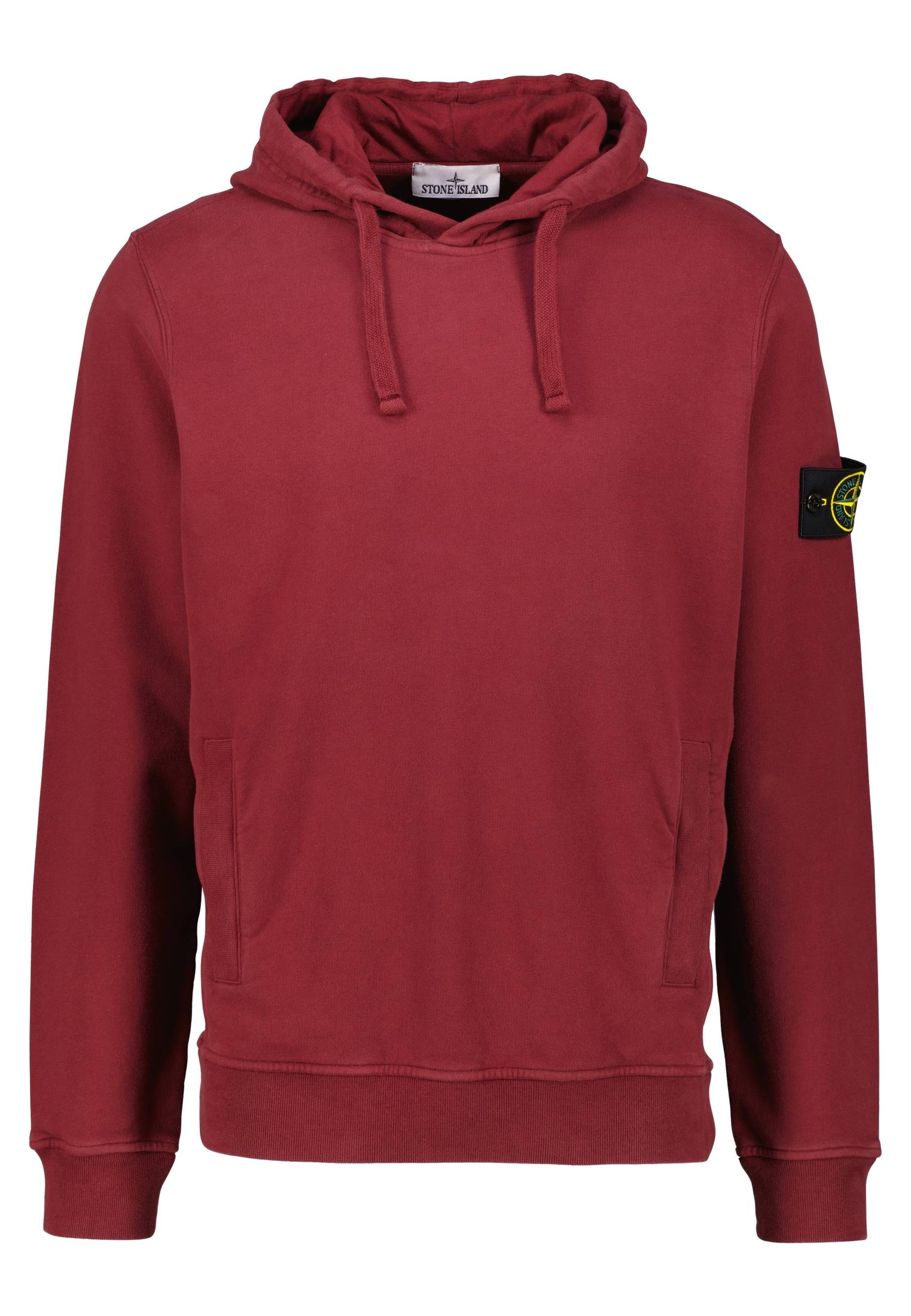 Stone Island Herren Hoodie aus Baumwolle in rot kaufen engelhorn