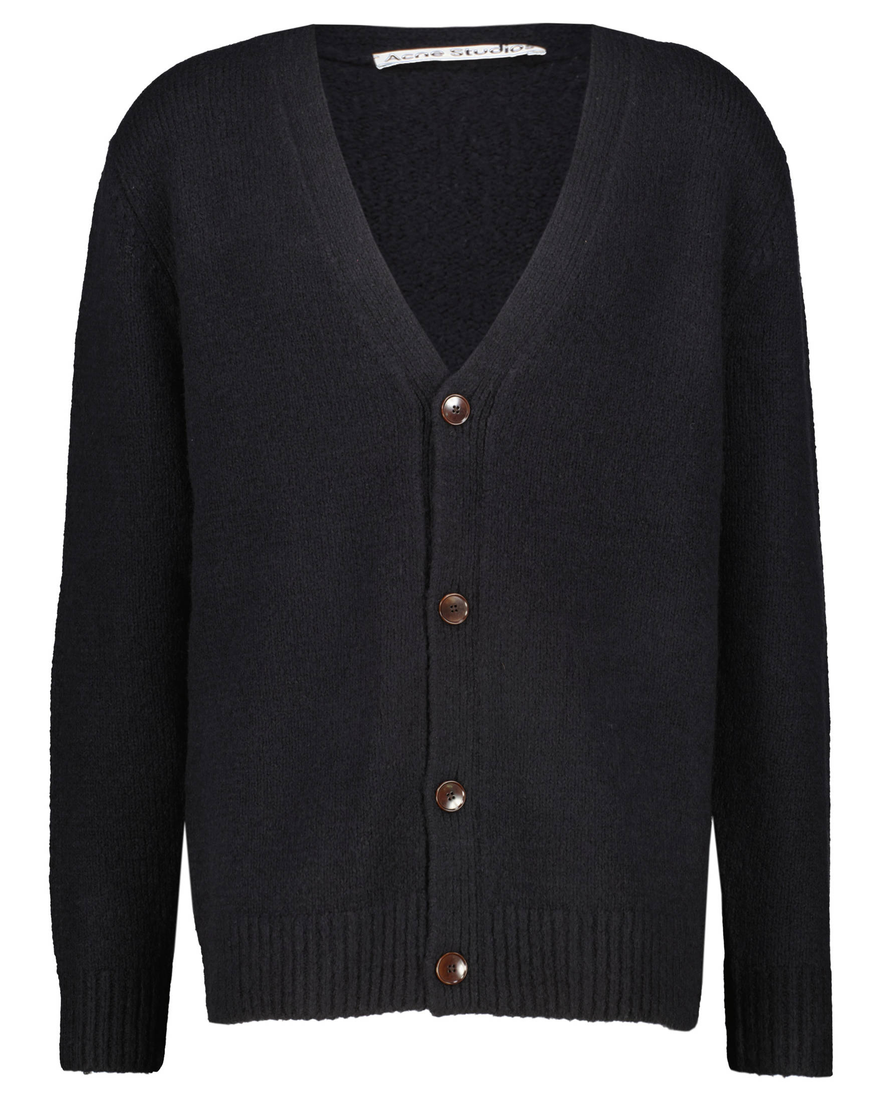Herren Bekleidung Pullover und Strickware Strickjacken Acne Studios Wolle Cardigan aus Wolle in Schwarz für Herren 