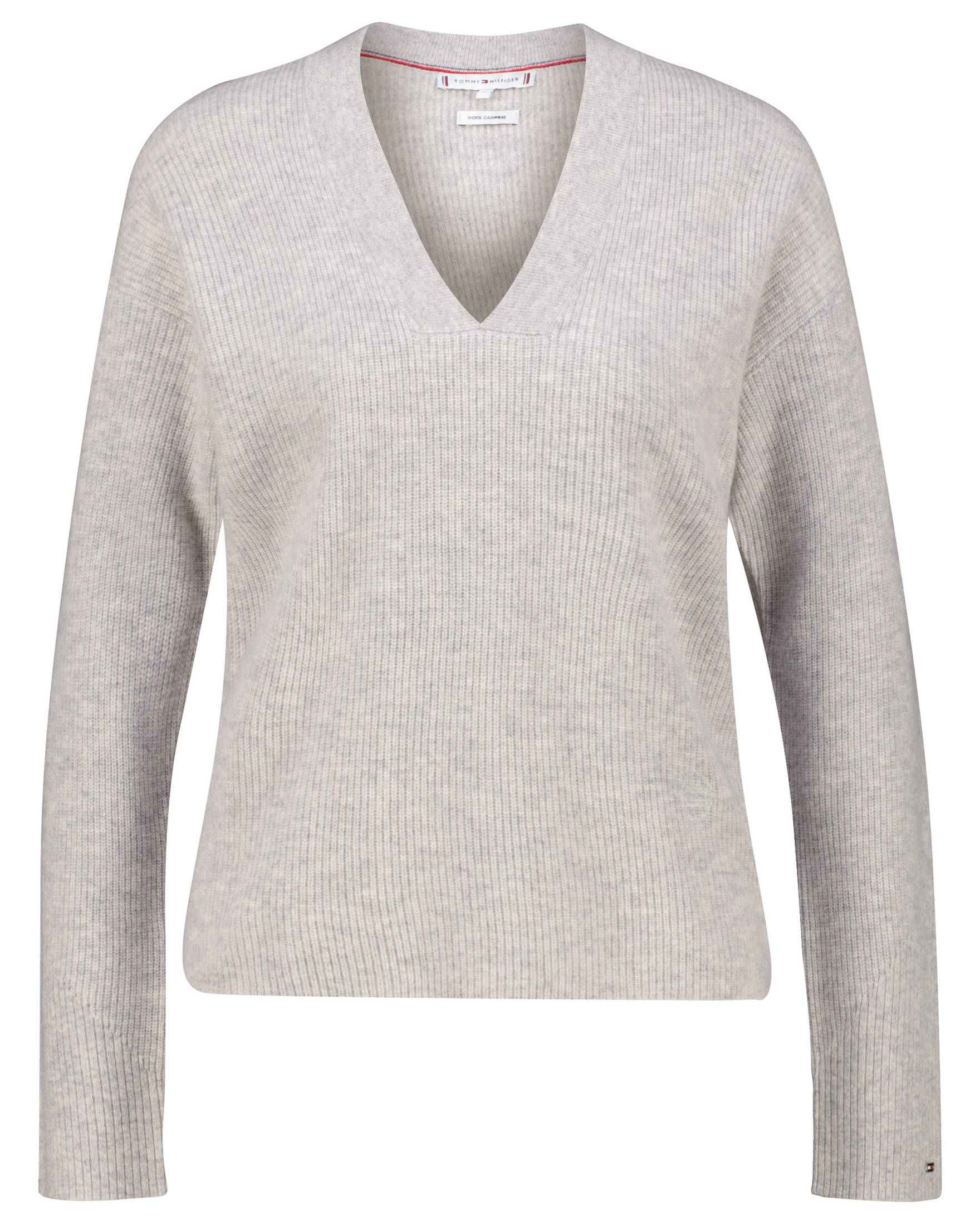 Cashmere Tommy Hilfiger Damen Wollpullover Grey Tommy Hilfiger V