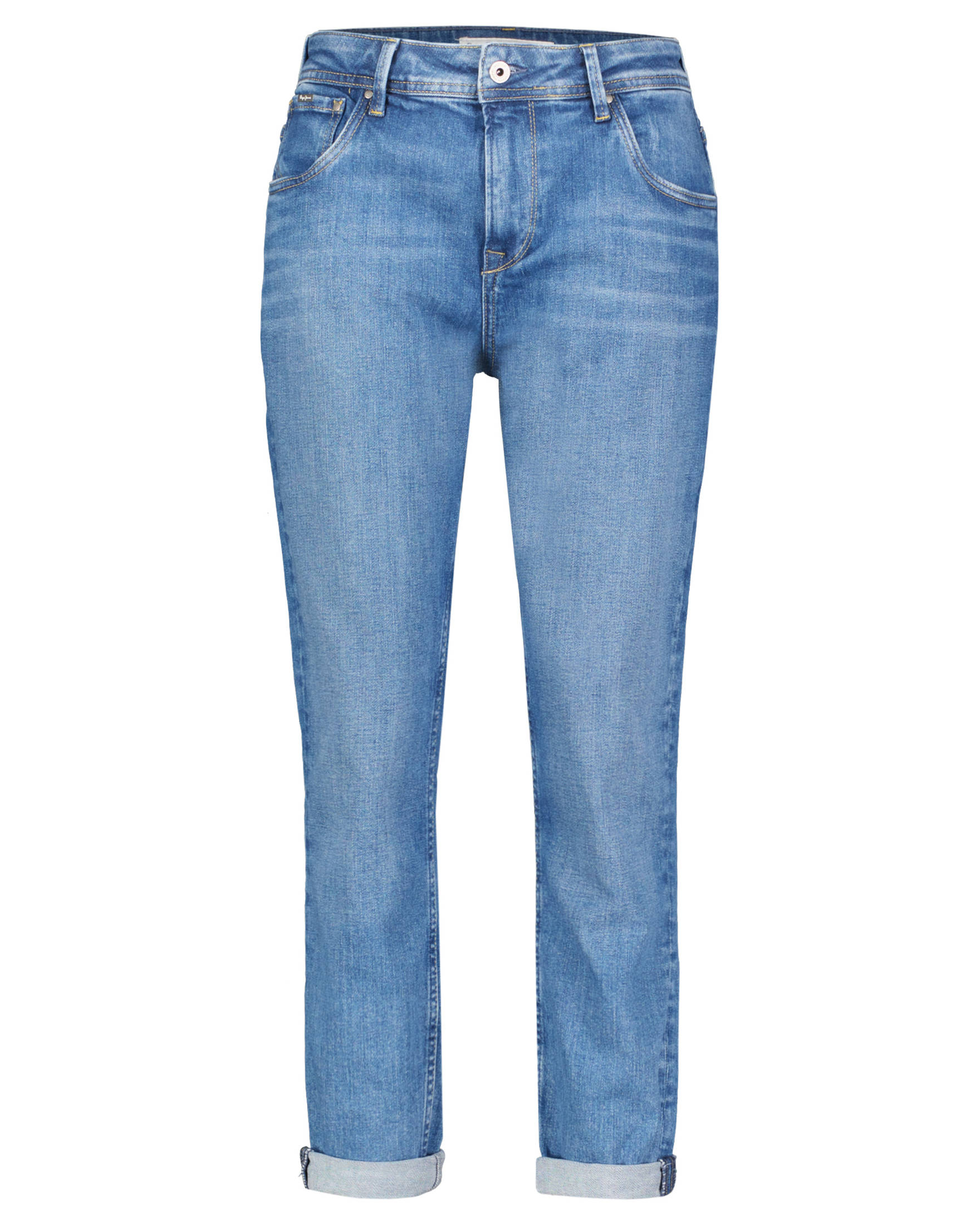 Pepe Jeans Damen Violet Jeans – Hohe Taille, Used-Look, Nachhaltiges Material