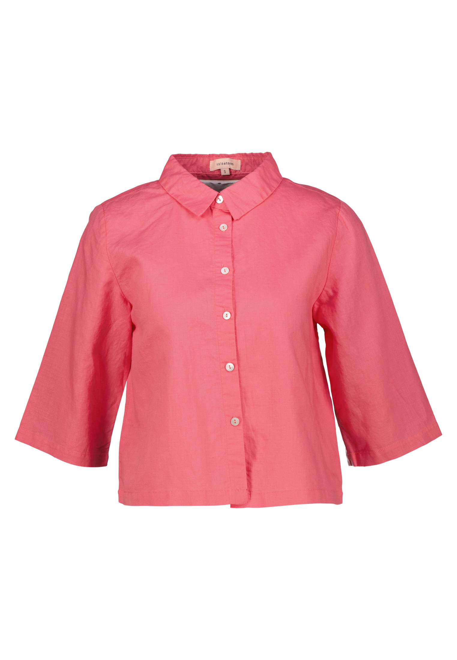 katestorm Damen Hemdbluse mit Leinen