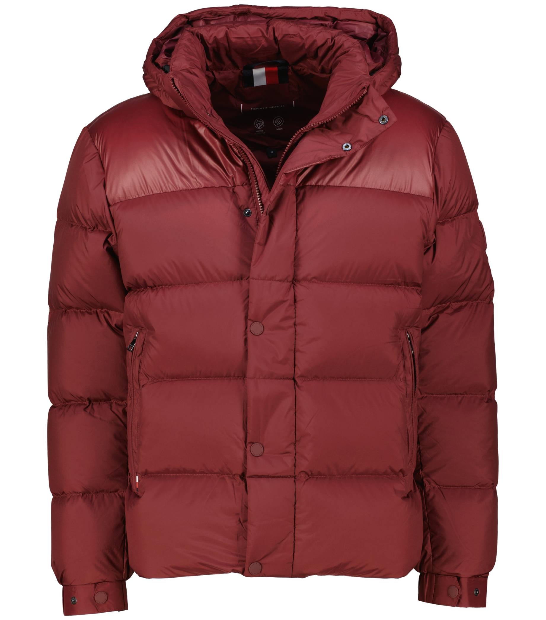 Hooded Puffer Jacket Tommy Jeans Jacke Rot Daunenjacke Tommy