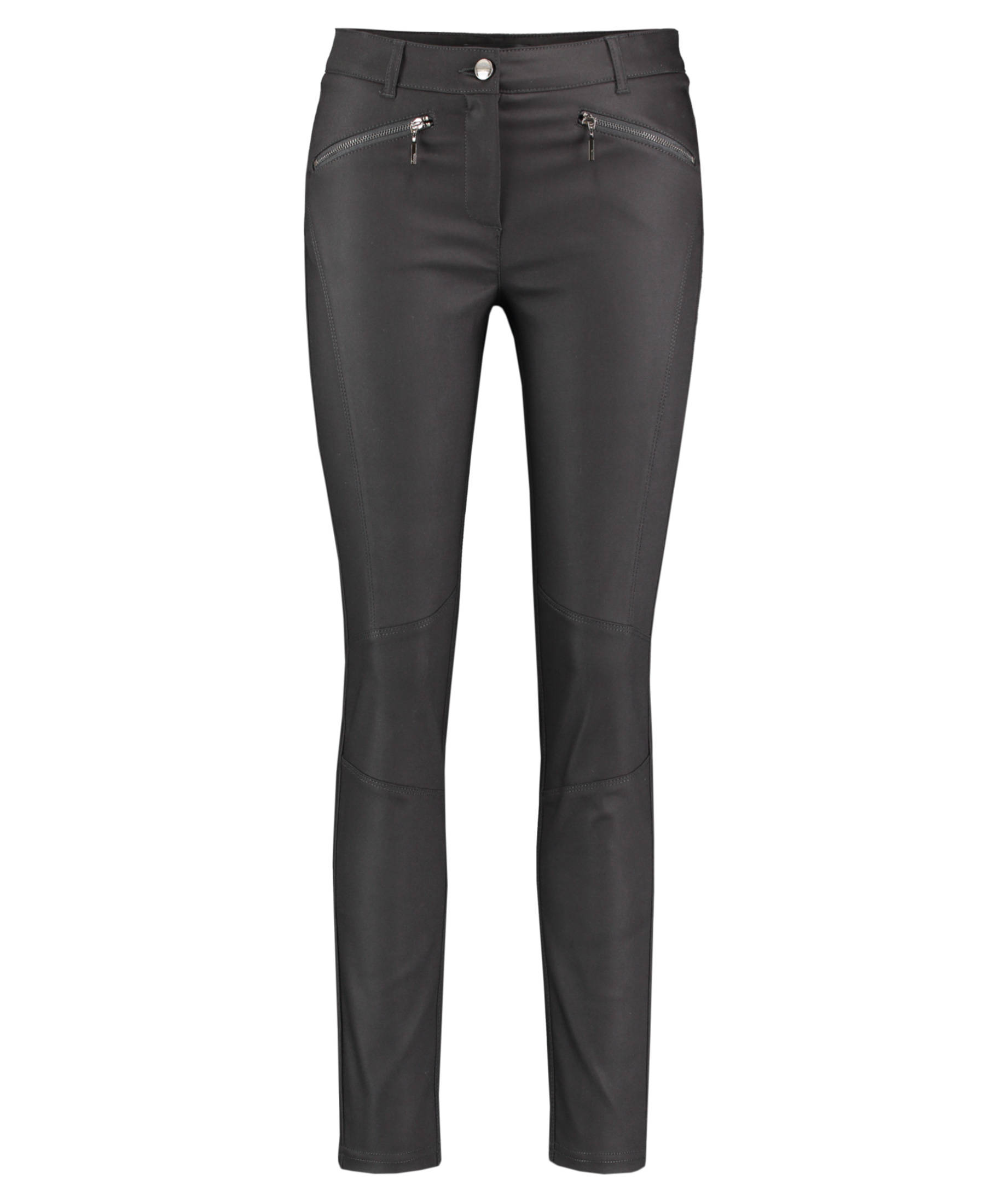 Comma Damen Hose – Marlenehose Mit Bügelfalten, Wide Leg, Mid Rise Bund & Gürtelschlaufen