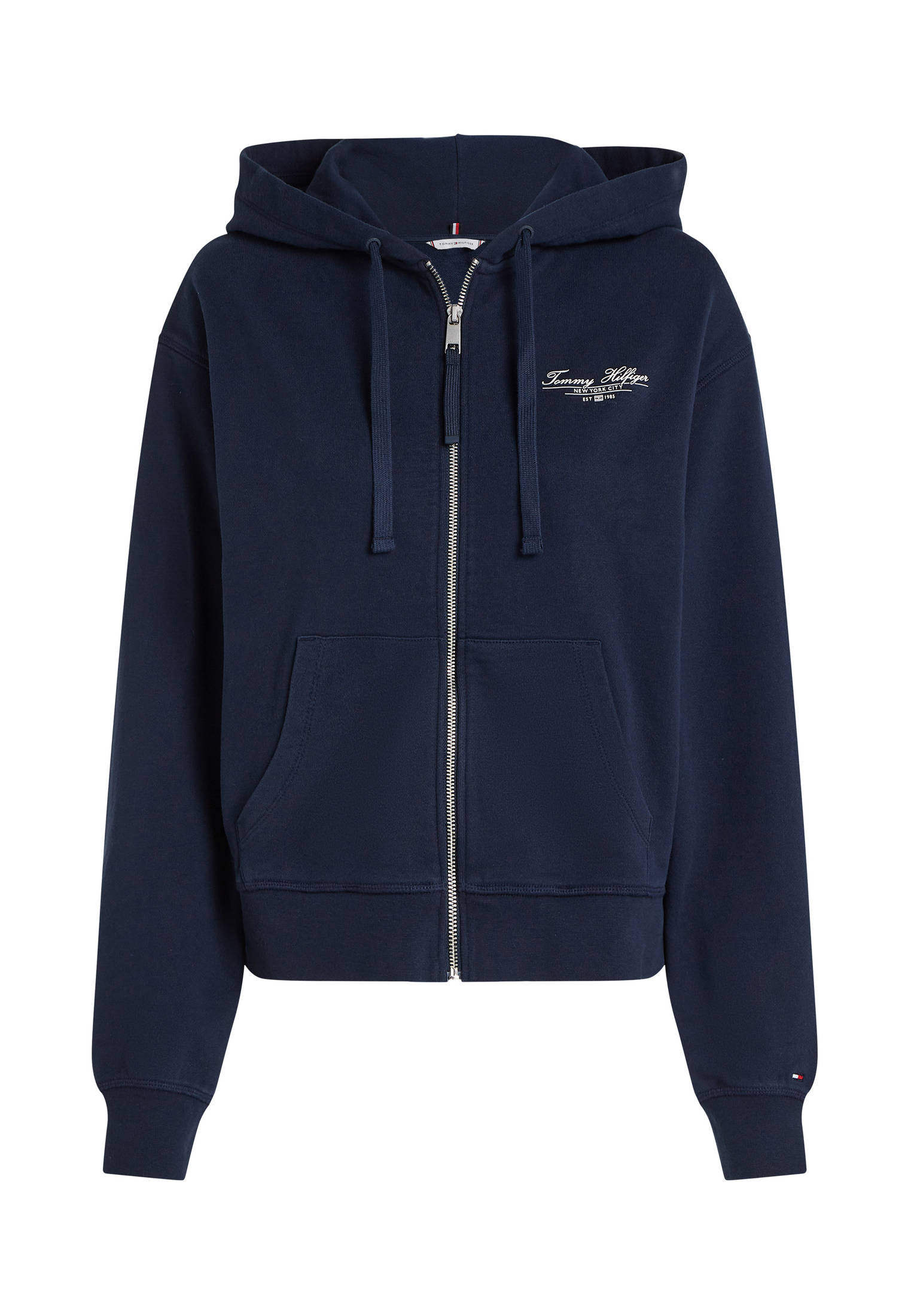 Tommy Hilfiger Damen Sweatjacke mit Kapuze Regular Fit