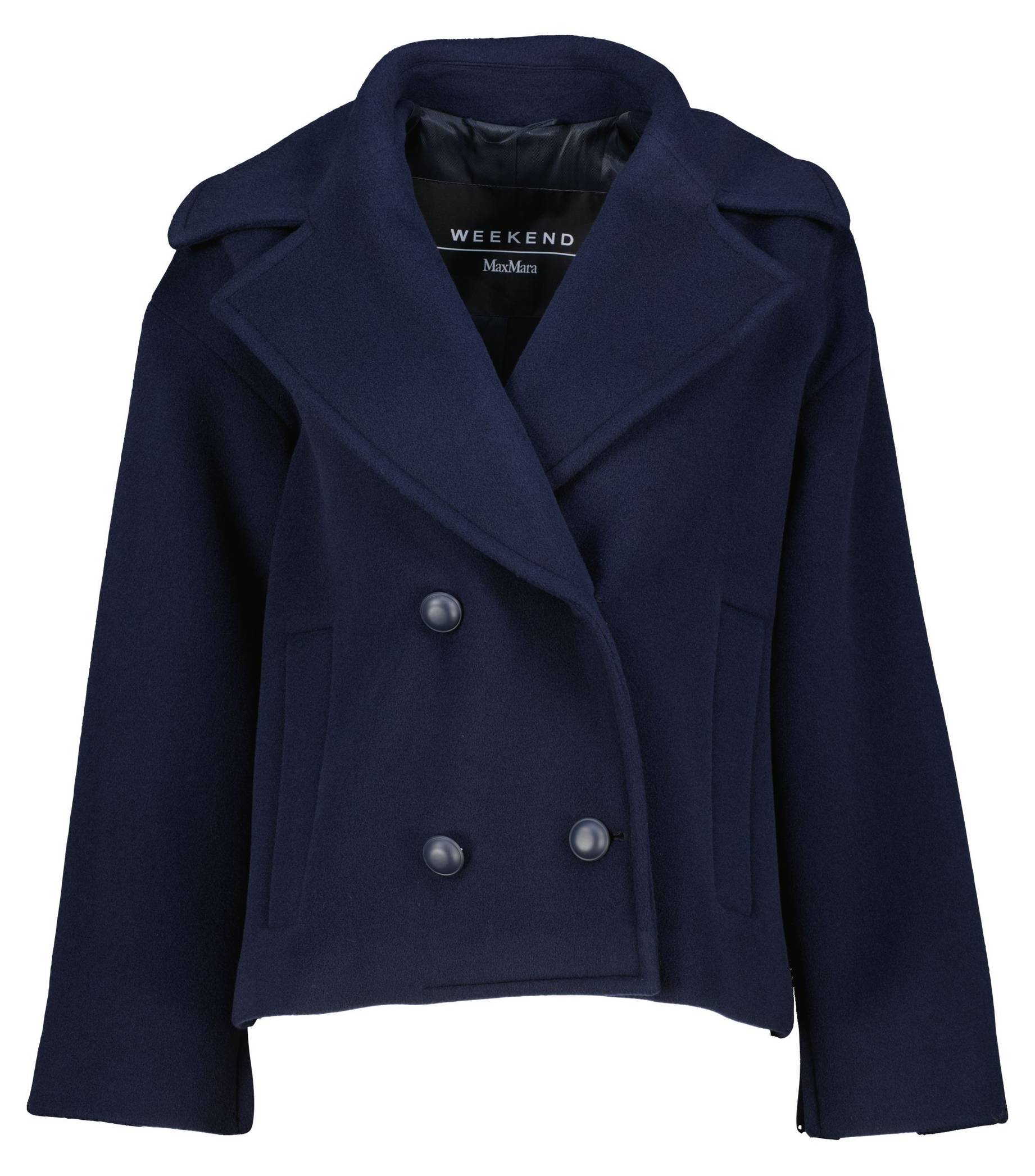 Cabanjacke Damen Wolle Blau