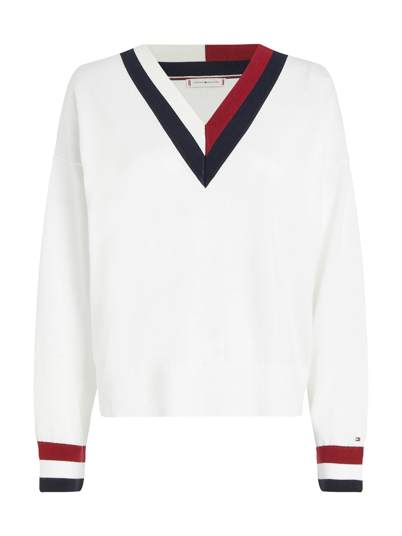 Spannende Tommy Hilfiger Pullover Weiss Fotos