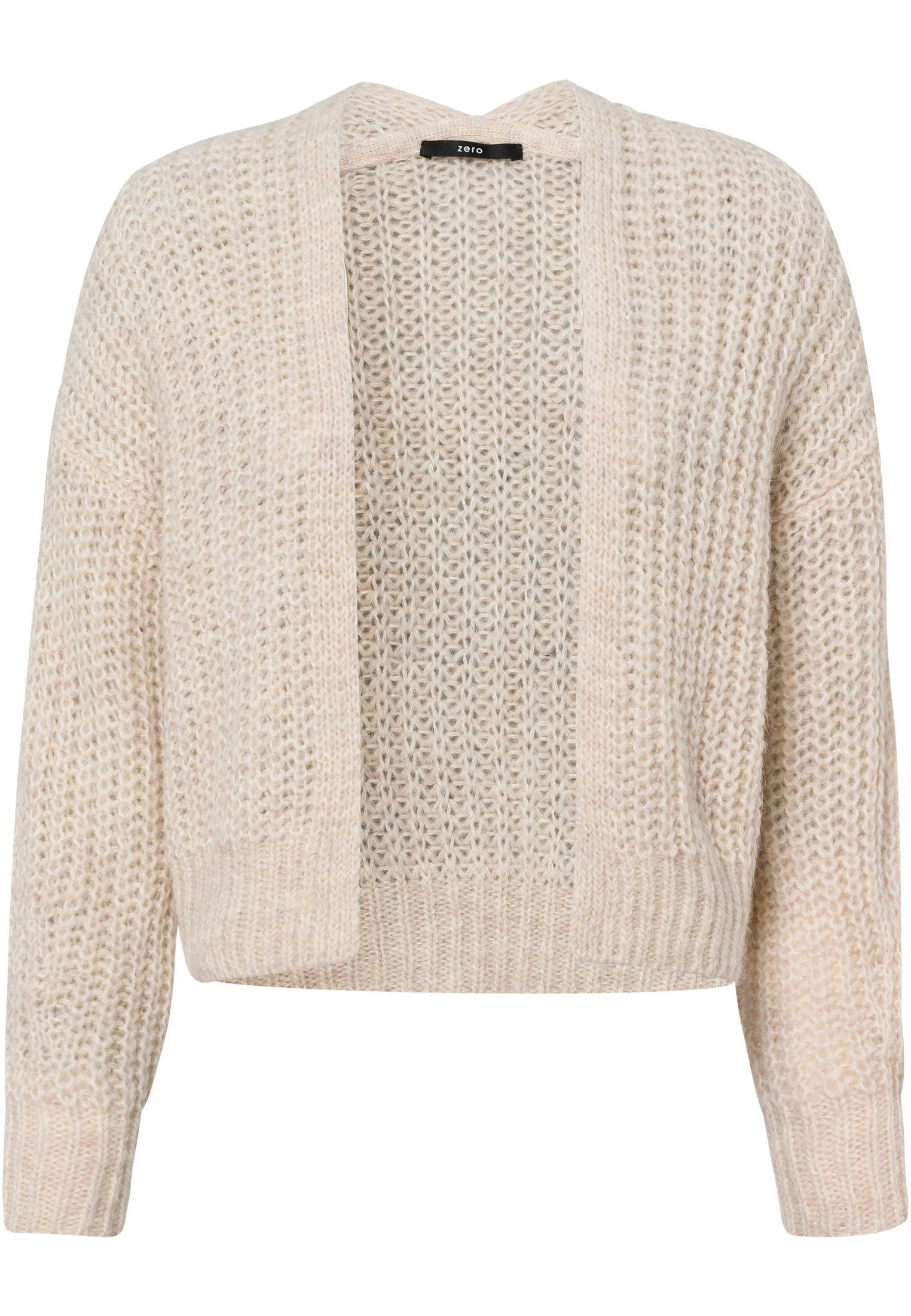 Damen Langer Offener Strickjacke mit Taschen